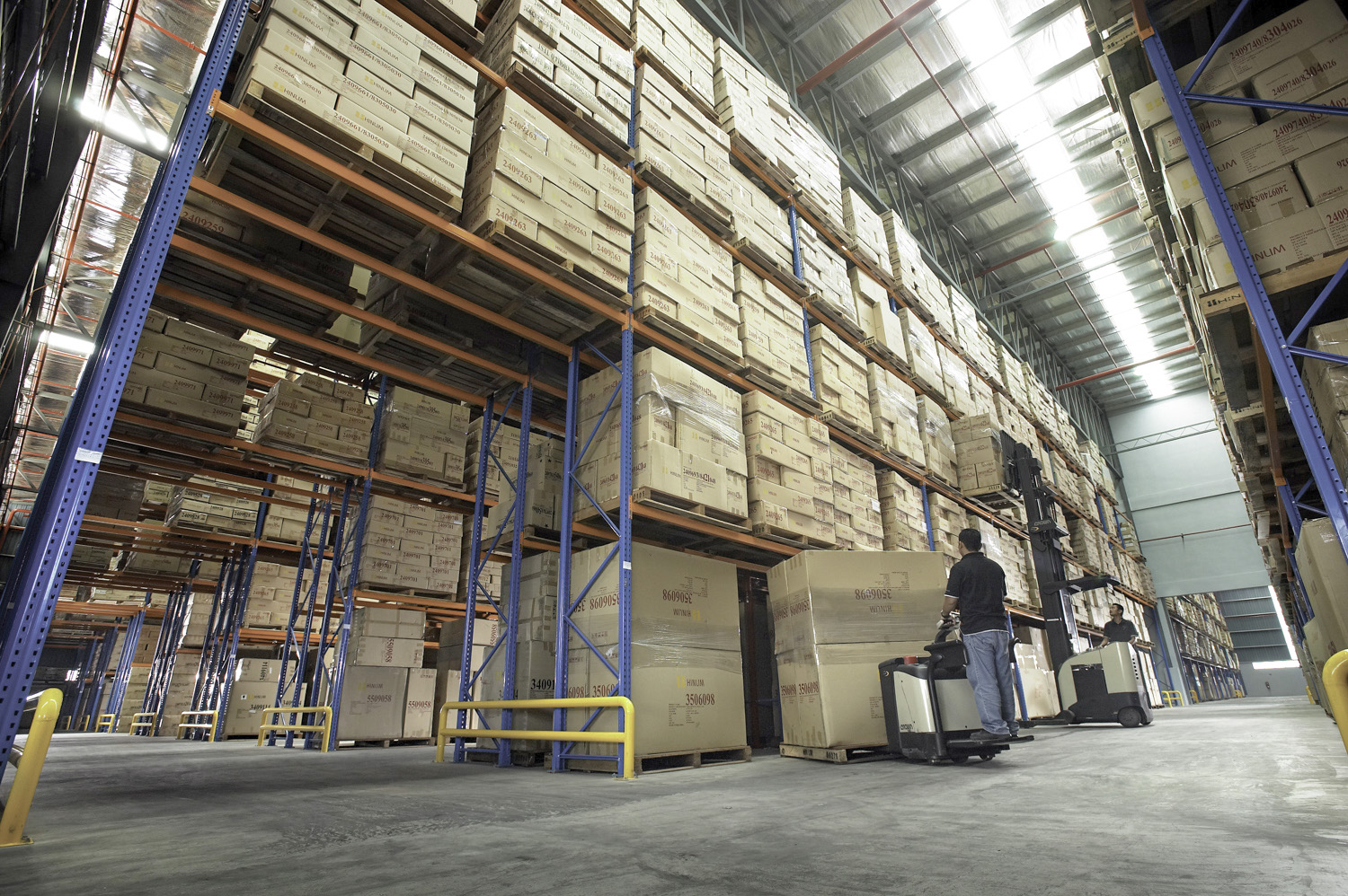 HINLIM warehouse in Penang, Malaysia, holding USD 8 million of ready-stock furniture